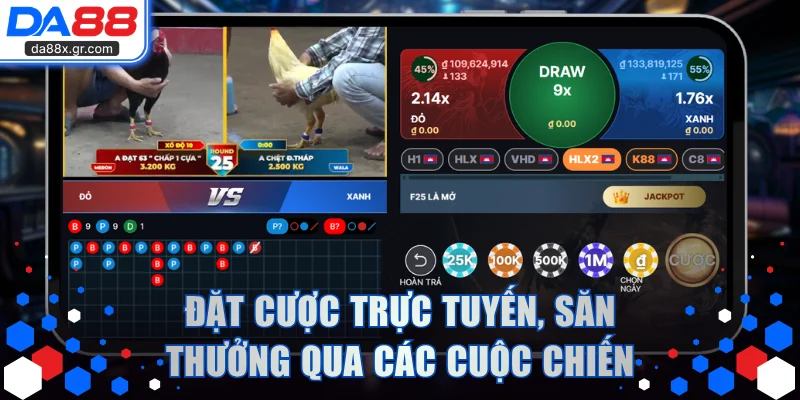 Đặt cược trực tuyến, săn thưởng qua các cuộc chiến