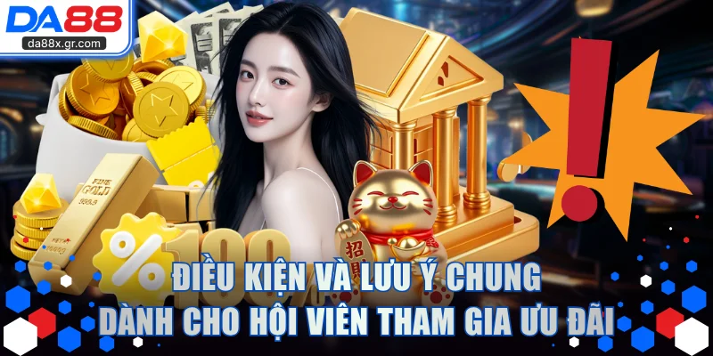 Điều kiện và lưu ý chung dành cho hội viên tham gia ưu đãi