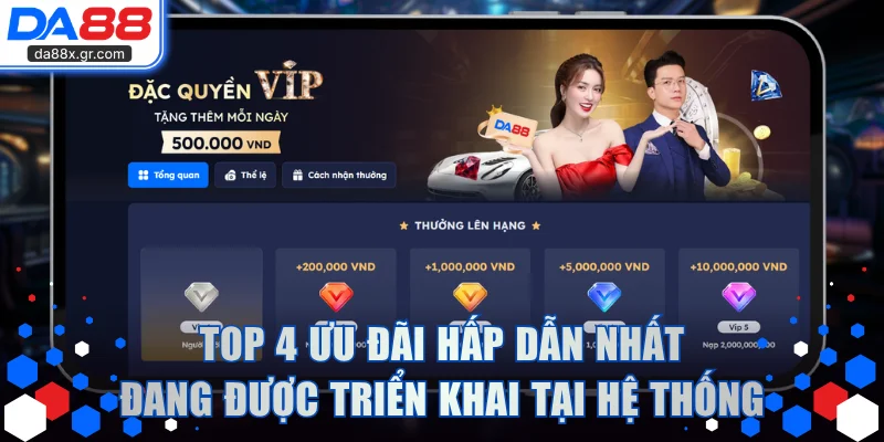 Top 4 ưu đãi hấp dẫn nhất đang được triển khai tại hệ thống